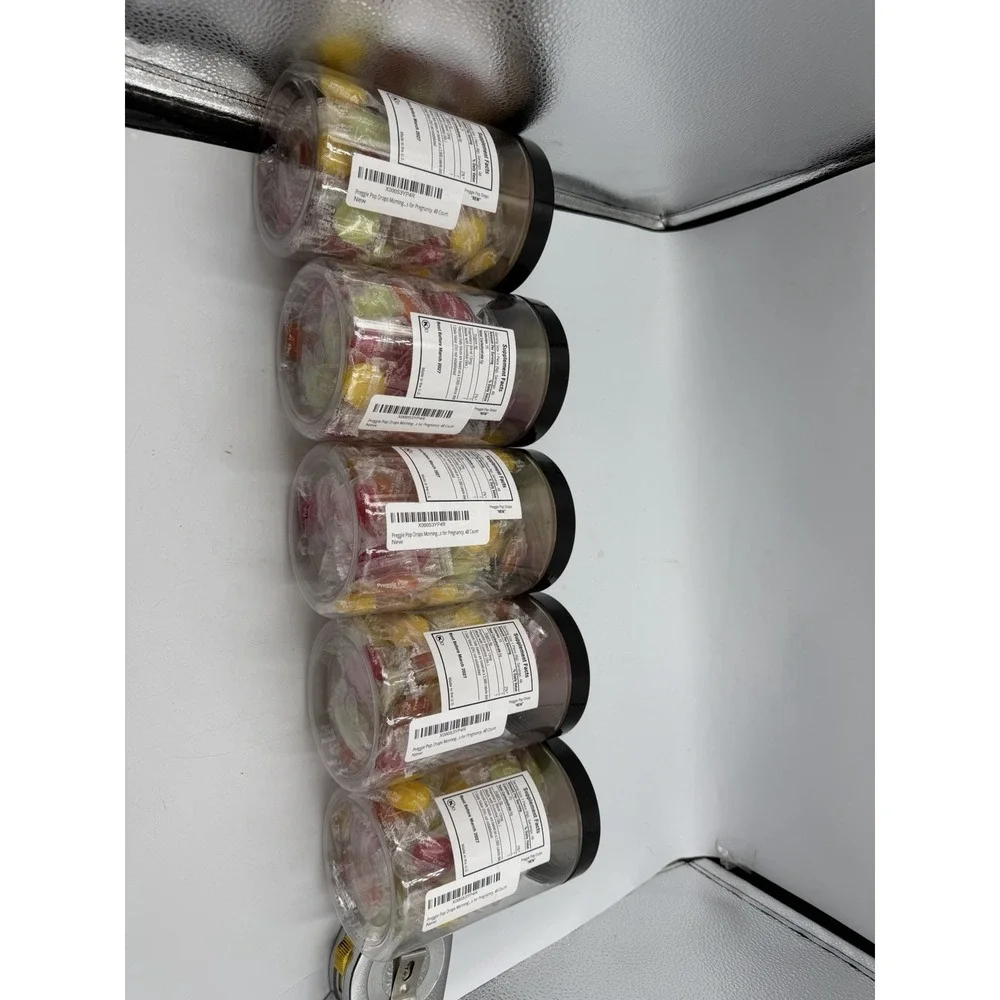 5 Preggie Pop Drops For Morning Sickness  Assorted Sour Flavors 48 Pc X5=240 CTs